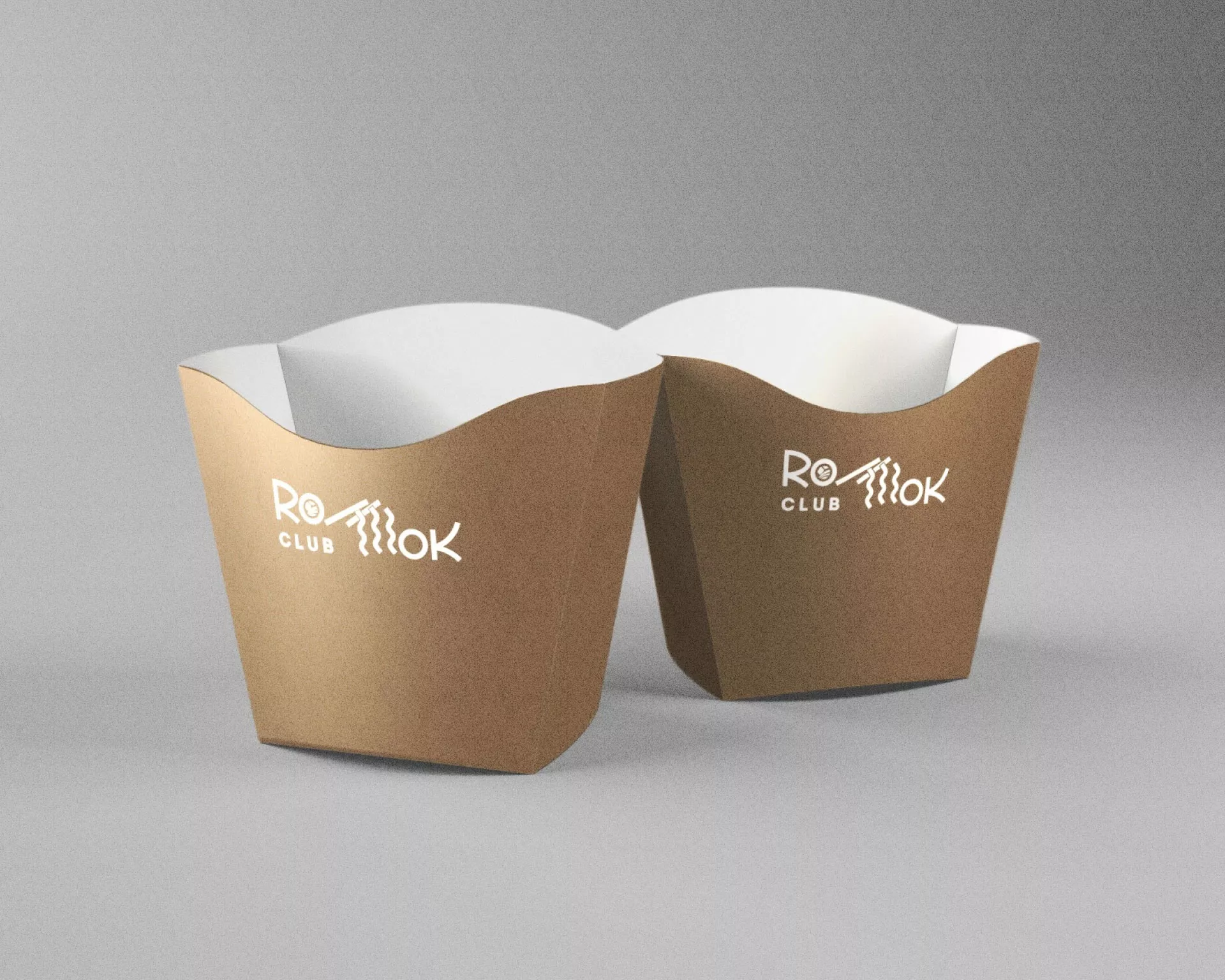 Создание дизайна упаковки суши-бара «Roll Wok Club» в Высоцке