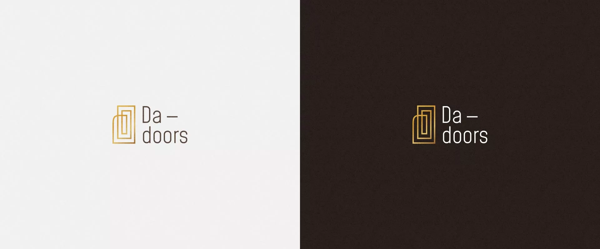 Разработка логотипа для компании «DA-DOORS» в Высоцке